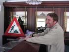 Chuck at work